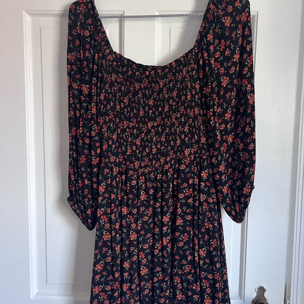 Lost + Wander Multicolored Ruched Tiered Sundress